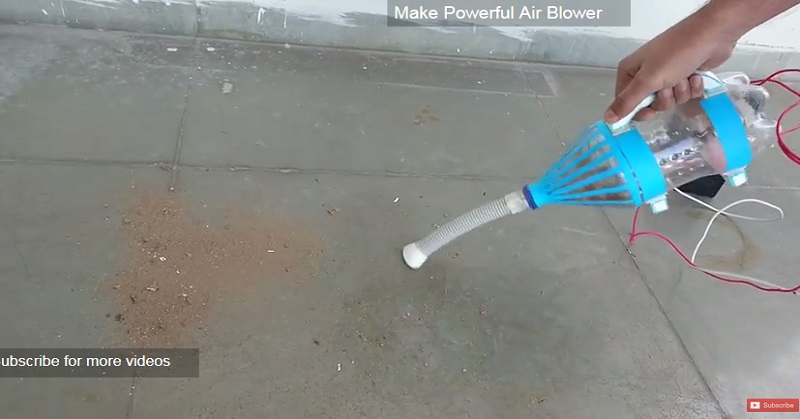 Vacum cleaner dari botol bekas. (Istimewa/Youtube)