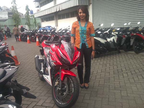 All New Honda CBR150R di Gudang Unit Astra Motor Yogyakarta, Mlati, Sleman, Jumat (15/4/2016). (Kusnul Isti Qomah/JIBI/Harian Jogja)