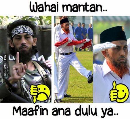 Meme "Dear MantaN" versi Umar Patek. (Istimewa)