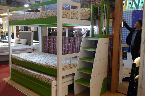 Produk bed set merek Funkids dipamerkan di Atrium Plaza Ambarrukmo, Rabu (13/4/2016). (Bernadheta Dian Saraswati/JIBI/Harian Jogja)