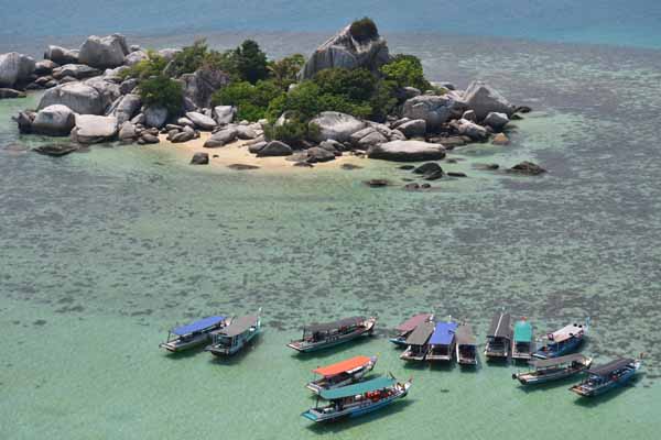 Panorama dari Mercusuar yang ada di Belitung. (Gilang Jiwana/JIBI/Harian Jogja)