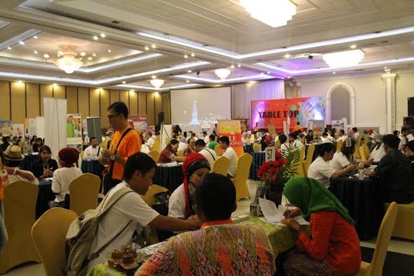 Para buyer mengikuti kegiatan dalam Jogja Istimewa Travel Exchange (JITEX) 2016 di The Sahid Rich Jogja Hotel sejak tanggal 4-7 April. (Foto istimewa)