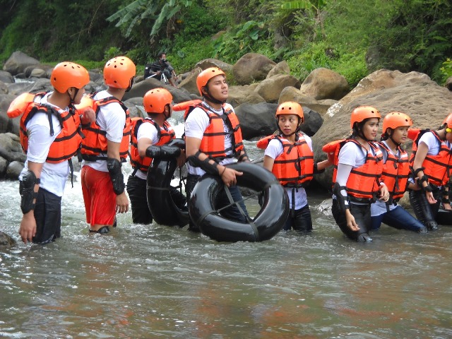 Sungai Sawur Sambirejo yang menjadi lokasi arung jeram di Sragen (JIBI/Solopos/Istimewa)