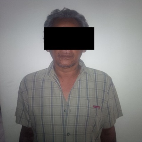 Pria berinisial AM yang menjadi tersangka kasus narkoba di Magetan. (polresmagetan.com)