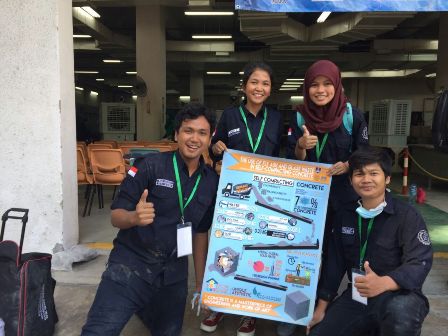 Lomba Beton International Highest Early Strength yang diadakan di Universiti Teknologi Mara (UiTM) Malaysia