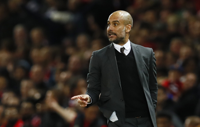 Pelatih Manchester City, Josep Guardiola. (Reuters / Jason Cairnduff)