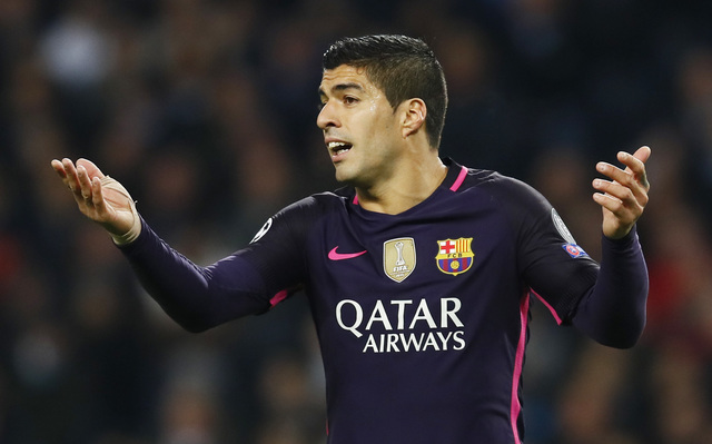 Striker Barcelona, Luis Suarez. (Reuters / Jason Cairnduff)