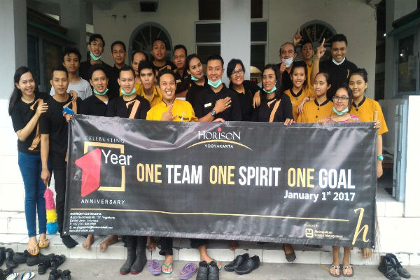 Suasana perayaan ulang tahun pertama Hotel Horison Yogyakarta (IST/- Hotel Horison Yogyakarta )