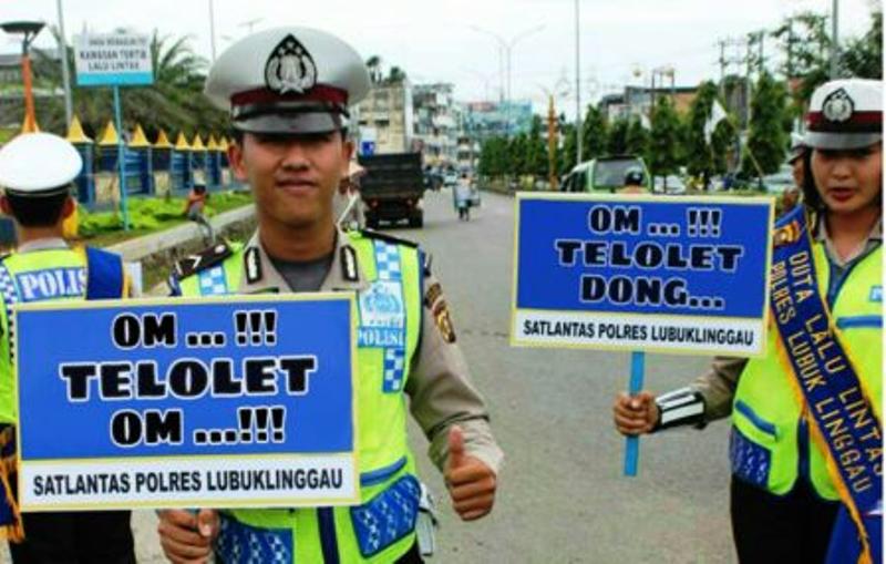 Demam telolet Polres Lubuklinggau (Okezone)