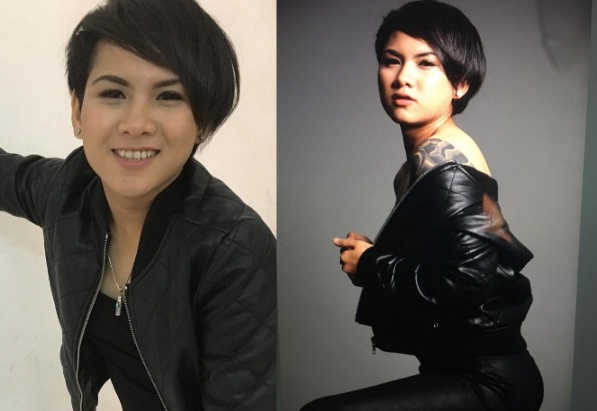 Istri Aming, Evelyn pose seksi dengan pakaian serba hitam. (Istimewa/Instagram)