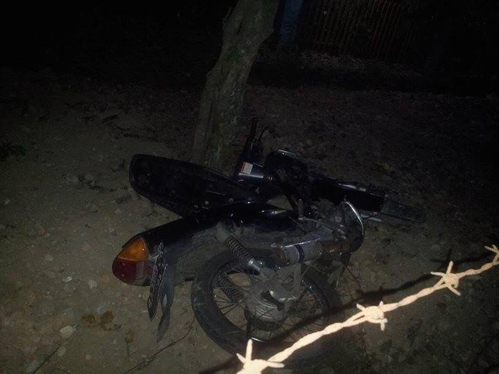 Sepeda motor korban yang mengalami kecelakaan, Sabtu (24/12/2016) malam (Facebook/Sarno Adi Nugroho)