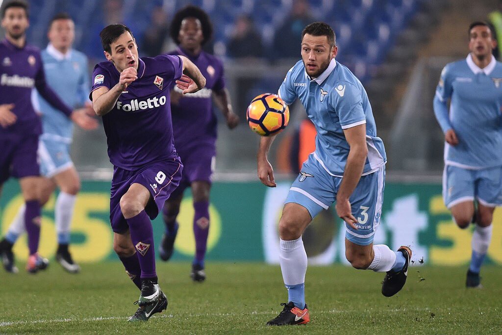 Para pemain Lazio merayakan gol (Twitter)