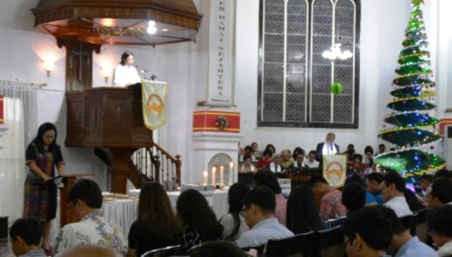 Ibadah umat Kristen di Gereja GPIB Immanuel, Kota Semarang, Jateng. (JIBI/Solopos/Antara/R. Rekotomo)