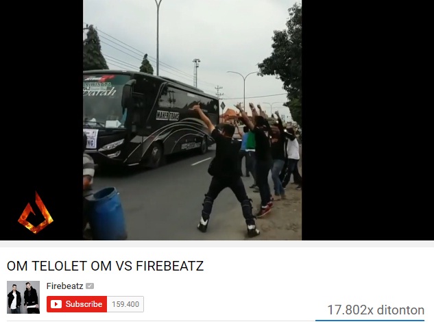 Video musik racikan DJ Firebeatz "Om Telolet Om vs Firebeatz". (Istimewa/Youtube)