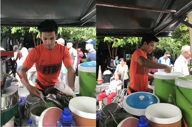 Penjual cendol tampan asal Malaysia (Twitter @leeyaamir_)