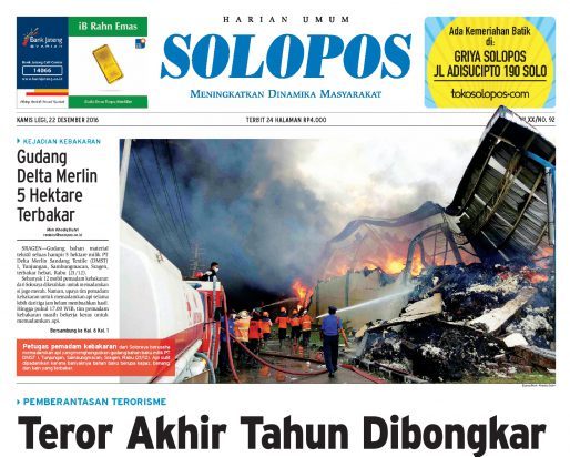 Solopos Hari Ini Kamis (22/12/2016)