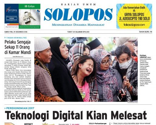 Solopos Hari Ini Kamis (29/12/2016)