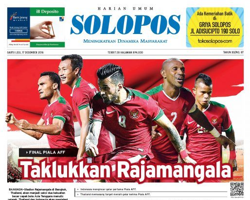 Solopos Hari Ini Sabtu (17/12/2016)