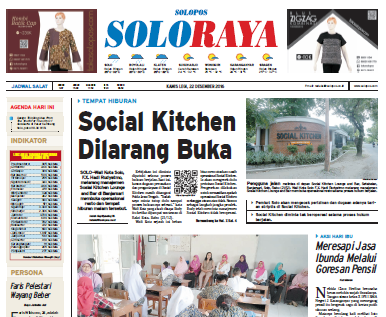 Soloraya Hari Ini Kamis (22/12/2016)