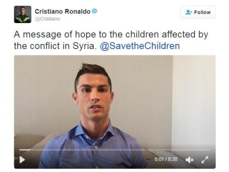 Ungkapan keprihatinan Cristiano Ronaldo (Twitter/@cristiano)
