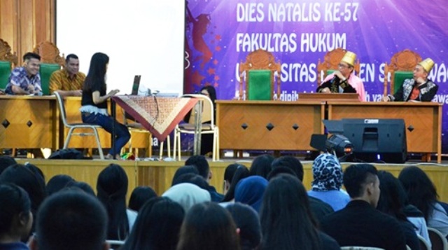 Acara puncak Dies Natalis ke-57 FH UKSW di balairung kampus setempat, Jl. Diponegoro, Kota Salatiga, Jateng, Senin (5/12/2016). (Uksw.edu)