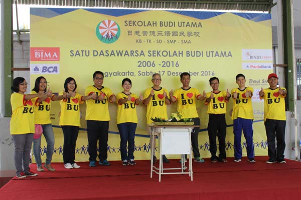 Suasana perayaan ulang tahun Sekolah Budi Utama ke-10 tahun, Sabtu (17/10/2016). (Foto istimewa/dokumen)