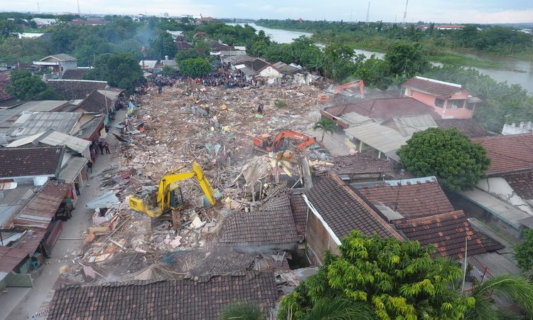 Kondisi ratusan rumah dan bangunan di eks lokalisasi Semampir, Kota Kediri, setelah dirobohkan petugas dari Pemkot Madiun, Kamis (15/12/2016). (Madiunpos.com/JIBI/polreskedirikota.com)