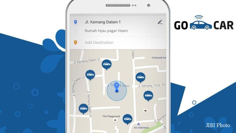 Aplikasi Go-Car. (Istimewa/Tech in Asia)