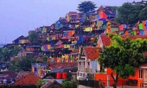 Kampung Pelangi di Kelurahan Randusari, Kecamatan Semarang Selatan, Kota Semarang, Jateng. (Instagram-@Miftaulya.rd)