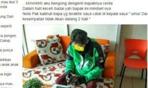 Driver ojek online daftar tur wisata ke Eropa. (Istimewa/Facebook)