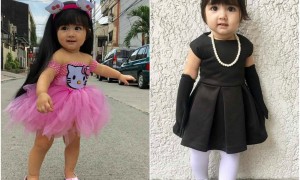 Baby Bikbik atau Vitoria Serrah Roberto Tonin berfoto layaknya model (Facebook)