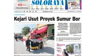 Halaman Soloraya Harian Umum Solopos edisi Senin, 31 Juli 2017.