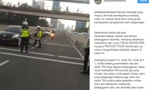 Video viral polantas biarkan pelanggar lalu lintas terus melintas (Instagram)