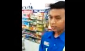 Pegawai minimarket di Tembalang, Kota Semarang, Jateng yang dituduh warganet telah melakukan penipuan. (Facebook.com-Arya Morosari)