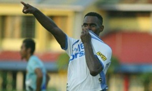 Melcior merayakan gol perdananya bersama PSIS Semarang saat melawan Persipon Pontianak di Stadion Sultan Syarif Abdurrahman, Pontianak, Kalbar, Sabtu (29/7/2017) sore. (Instagram-@psisfcofficial)