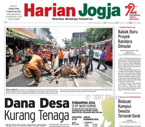 Harian Jogja edisi Jumat (11/8/2017)