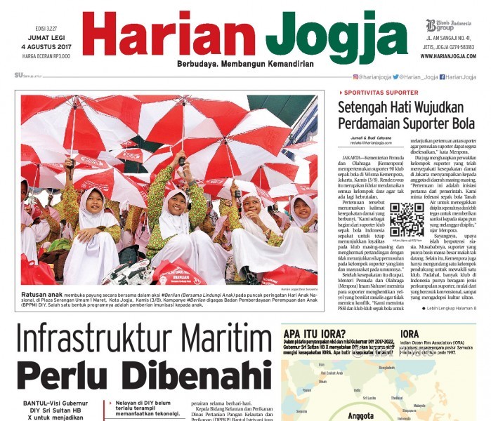 Harian Jogja edisi Jumat (4/8/2017)