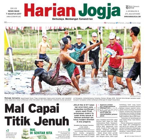 Harian Jogja edisi Senin (7/8/2017)