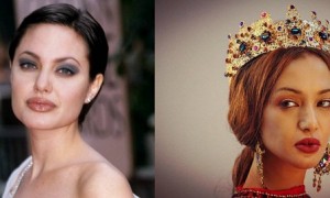 Angelina Jolie dan Eufrasia Vittoria Vieira (Istimewa)