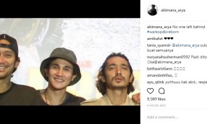 Dukungan Abimana untuk Tora Sudiro (Instagram @abimana_arya)