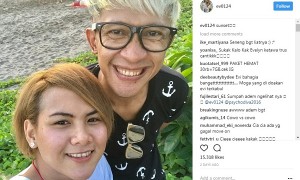 Foto liburan Evelin dan Aming (Instagram @ev0124)