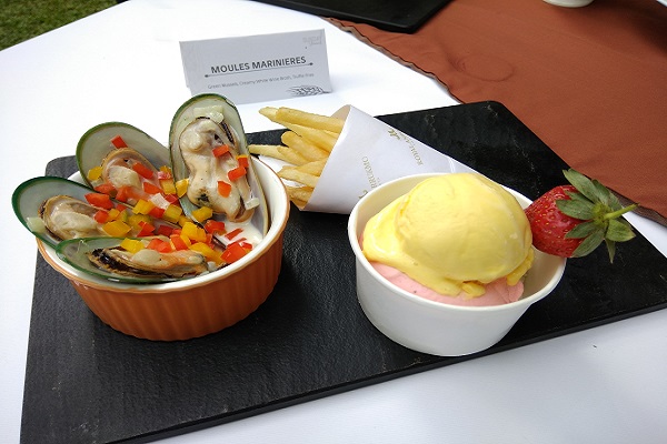 Salah satu menu Sunday Brunch dan Gelato Sorbet yang siap dinikmati di Royal Ambarrukmo Yogyakarta Hotel. (Holy Kartika N.S/JIBI/Harian Jogja)