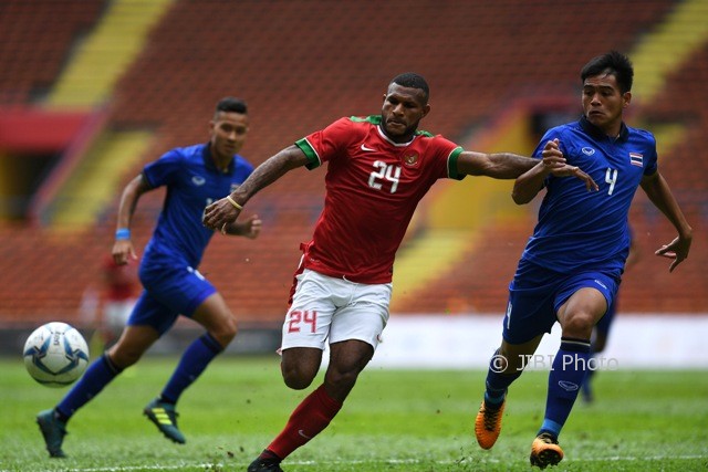 Indonesia vs Thailand (JIBI/ANTARA FOTO/Sigid Kurniawan)