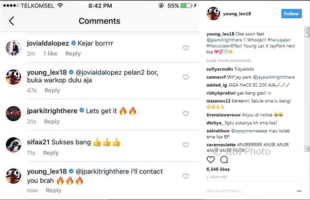 Jay Park ingin kolaborasi dengan Young Lex ( Instagram @young_lex_18)