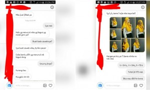 Percakapan jual beli online. (Istimewa/Facebook)
