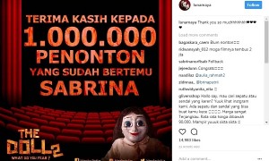 Perolehan penonton film The Doll 2 (Instagram @lunamaya)