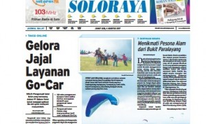 Halaman Soloraya Harian Umum Solopos edisi Jumat, 4 Agustus 2017.