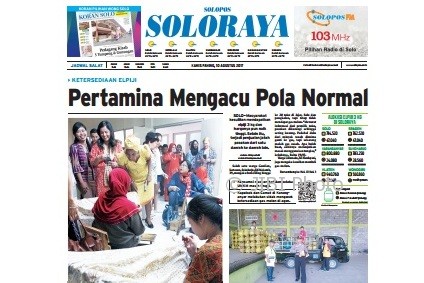 Halaman Soloraya Harian Umum Solopos edisi Kamis, 10 Agustus 2017.