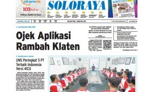 Halaman Soloraya Harian Umum Solopos edisi Selasa, 1 Agustus 2017.