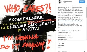 Sutradara Filosofi Kopi 2 tetap penuhi nazarnya (Instagram @anggsasongko)